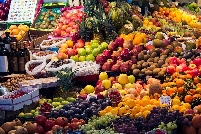 Frutas en mercado