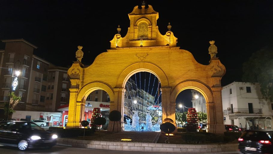 Puerta de la Estepa en Navidad