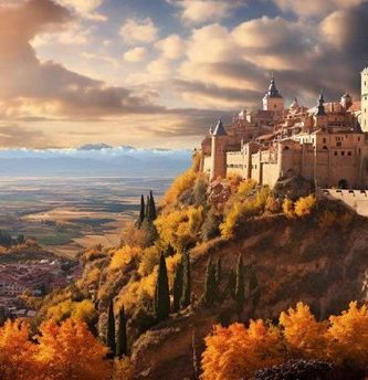Impresionante foto del Alcázar de Segovia, España