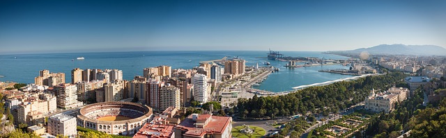 Vista panor´mica de la ciudad de Málaga
