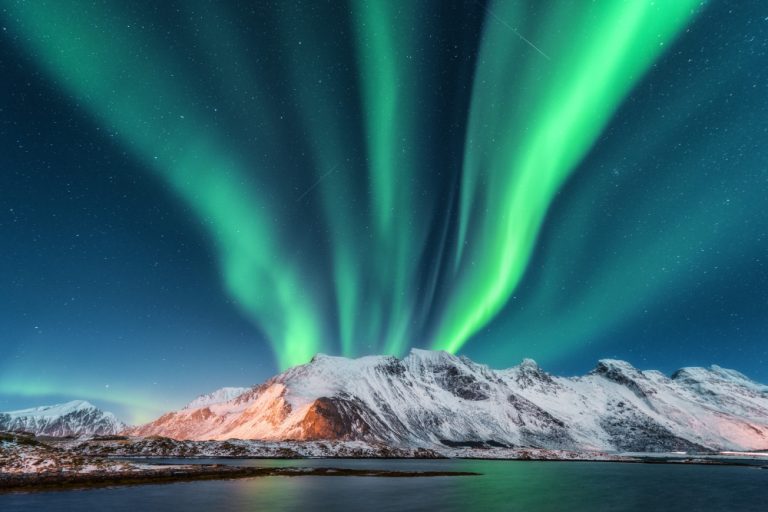 Islas Lafoten Noruega, aurora boreal