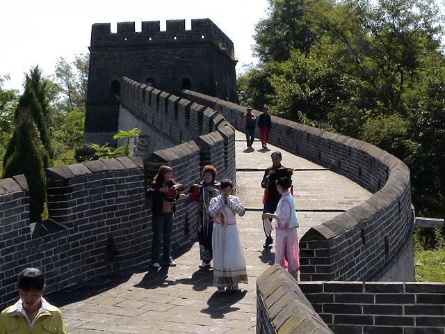 Gran muralla china. Visitantes