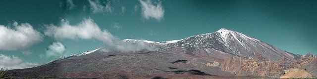 Panorámica del pico del Teide, en Tenerife, España.