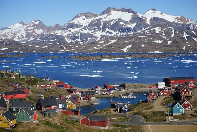 Pueblo de Tasiilaq en Groenlandia