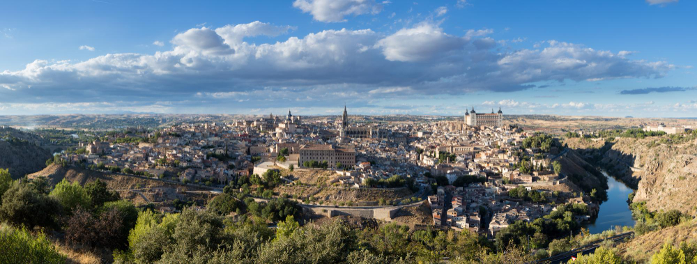 Foto panorámica de Toledo, la ciudad de las tres culturas y Patrimonio de la Humanidad por la UNESCO